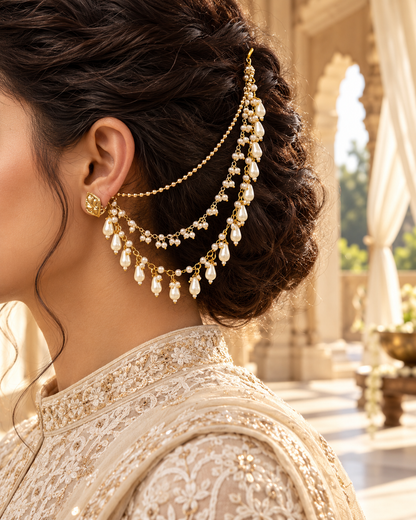 SHE REMEMBERED HER CROWN (EAR CHAIN)
