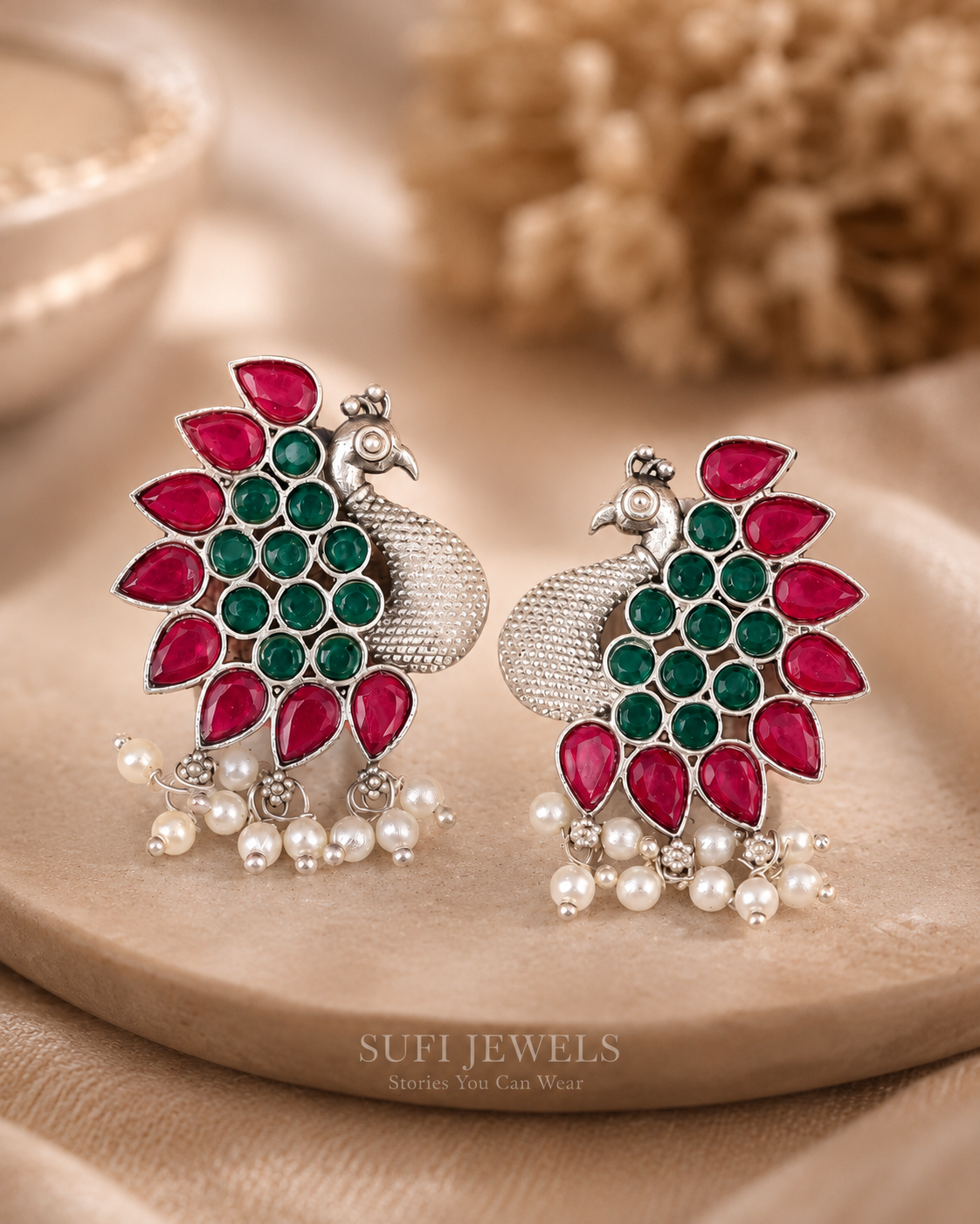 THE PEACOCK WHO FORGOT HE WAS BEAUTIFUL (RED & GREEN)
