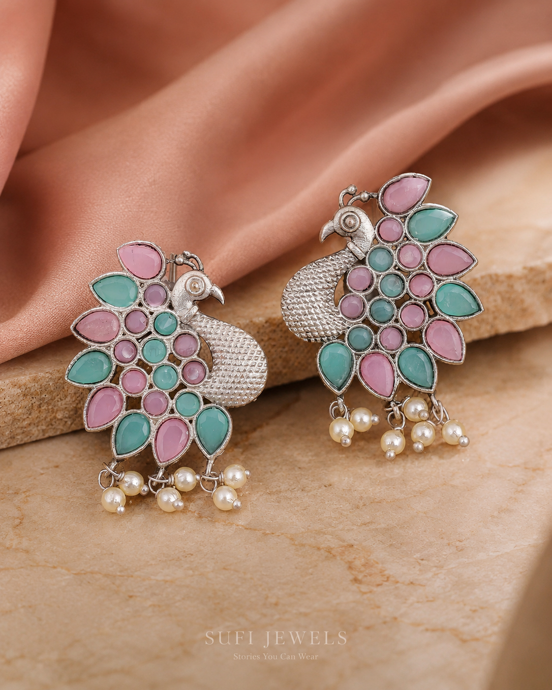 THE PEACOCK WHO FORGOT HE WAS BEAUTIFUL (PINK & TURQUOISE)