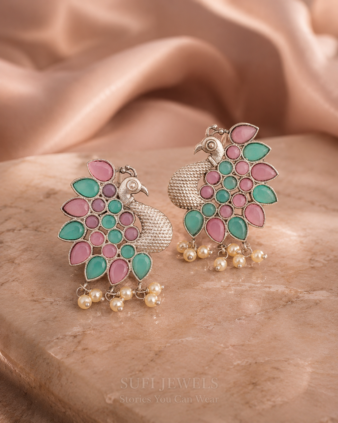 THE PEACOCK WHO FORGOT HE WAS BEAUTIFUL (PINK & TURQUOISE)