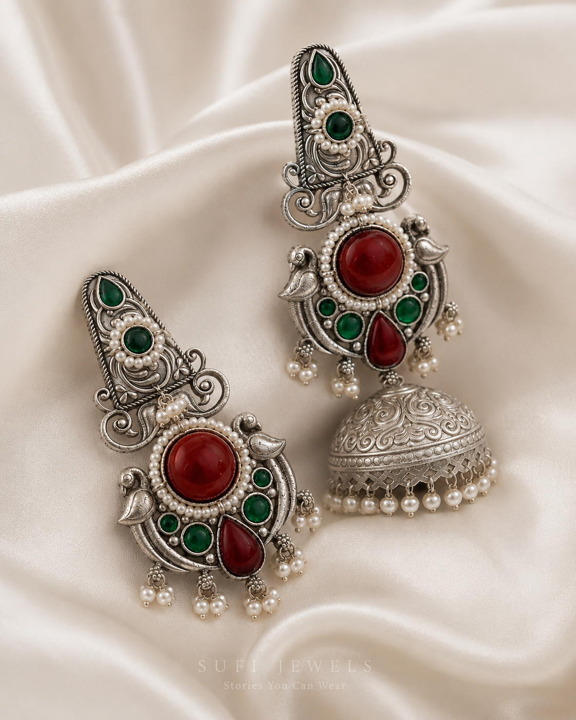 THE MOON THAT WISHED SPRING (RED & GREEN)