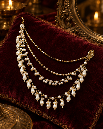 SHE REMEMBERED HER CROWN (EAR CHAIN)