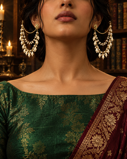 SHE REMEMBERED HER CROWN (EAR CHAIN)