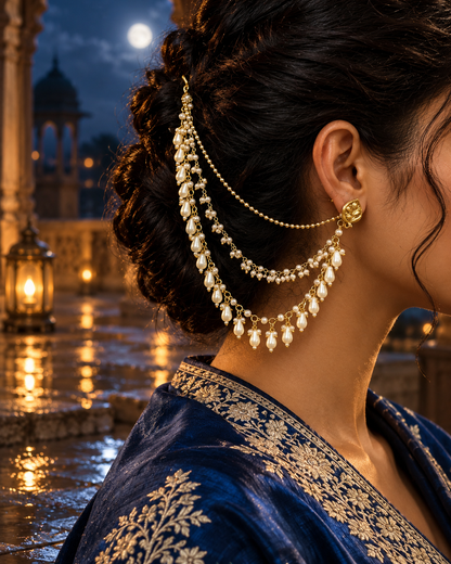 SHE REMEMBERED HER CROWN (EAR CHAIN)